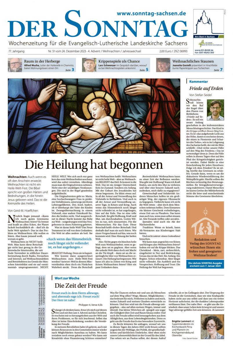 Cover Sonntag 51-2023 Cover Sonntag 51-2023