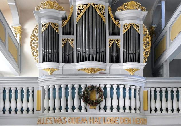 Silbermann-Orgel in der Kirche Reinhardtsgrimma Himmelfahrt