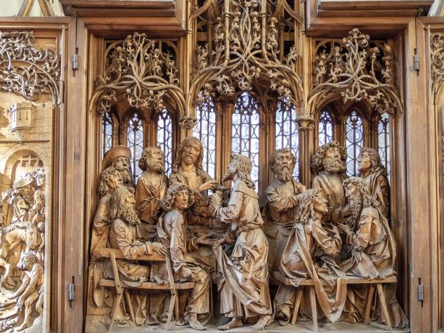 Der Altar von Tilmann Riemenschneider in der Jakobskirche in Rothenburg o. d.T. Foto: Sérgio Nogueira – stock.adobe.com Der Altar von Tilmann Riemenschneider in der Jakobskirche in Rothenburg o. d.T. Foto: Sérgio Nogueira – stock.adobe.com