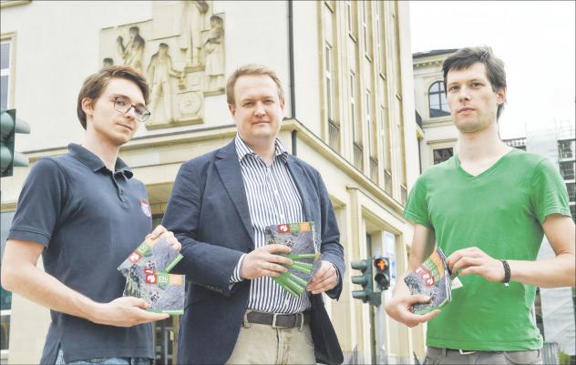 Sie fühlen sich in der TU Chemnitz benachteiligt (v. l.): Niklas Würtenberg vom Vorstand der Evangelischen Studentengemeinde (ESG) Chemnitz, ESG-Pfarrer Dr. Christoph Herbst und ESG-Vorstand Hannes Kuhnert. Foto: Andreas Seidel