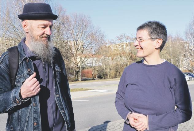 Wolfgang Weidemann und Pfarrerin Hiltrud Anacker