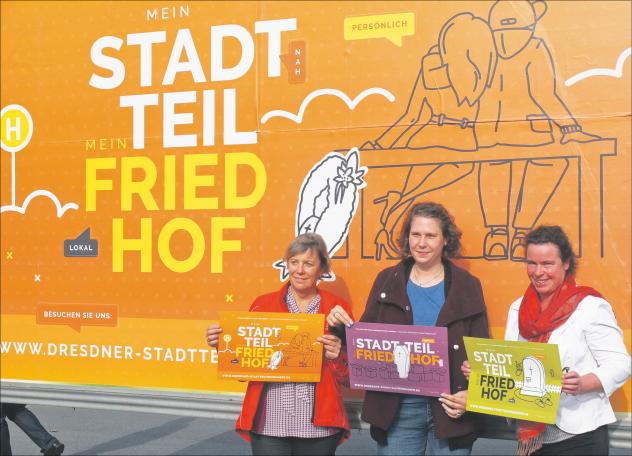 Plakataktion evangelische Friedhöfe Dresden