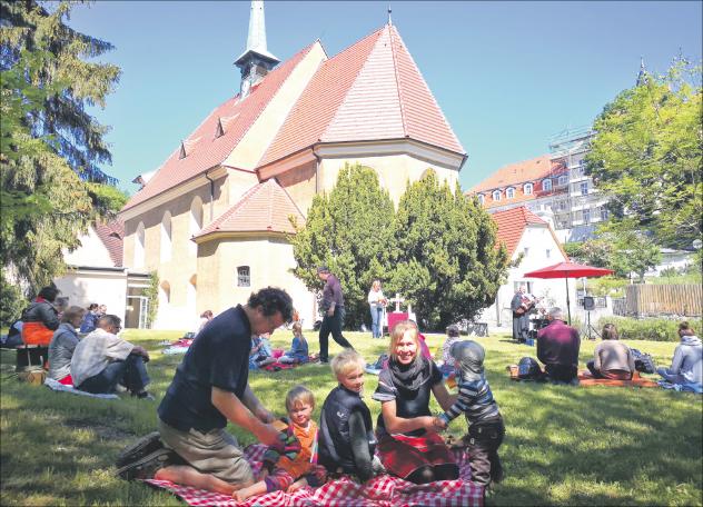 Pfingsten, Freiluftgottesdienst, Löbau,