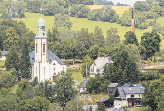 Kirche, Pobershau, Erzgebirge