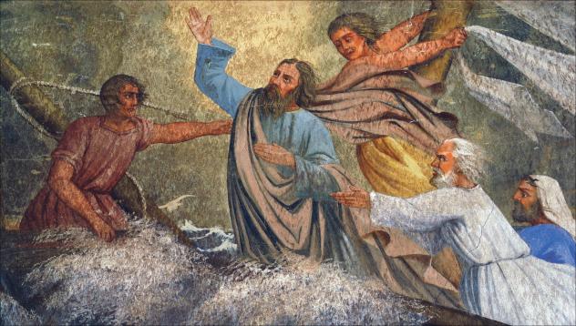 Jesus beruhigt den Sturm
