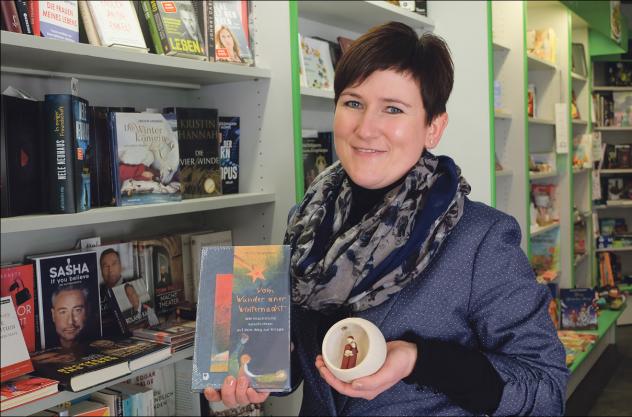 Claudia Lindner Inhaberin der christlichen Buchhandlung auf der Herrenstraße in Stollberg