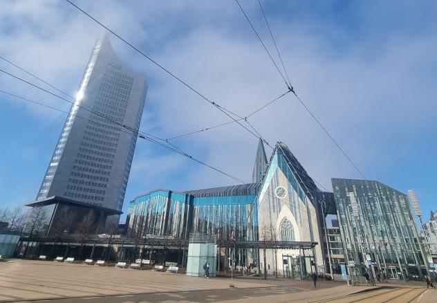 Universität Leipzig, Blick auf die Universitätskirche St. Pauli