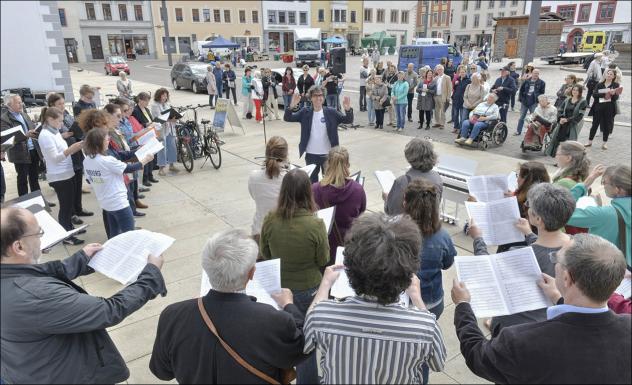 Osterzgebirge, Singen, Chortreffen, Freiberg