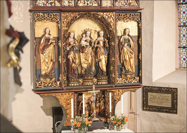 Dohna, Altar, Spätgotik, Marienaltar