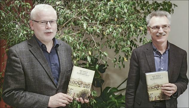 Vorstellung des neuen Buches – mit Dr. Rüdiger Kröger, früherer Unitätsarchivar in Herrnhut und Dr. Peter Vogt, Studienleiter. © Andreas Herrmann