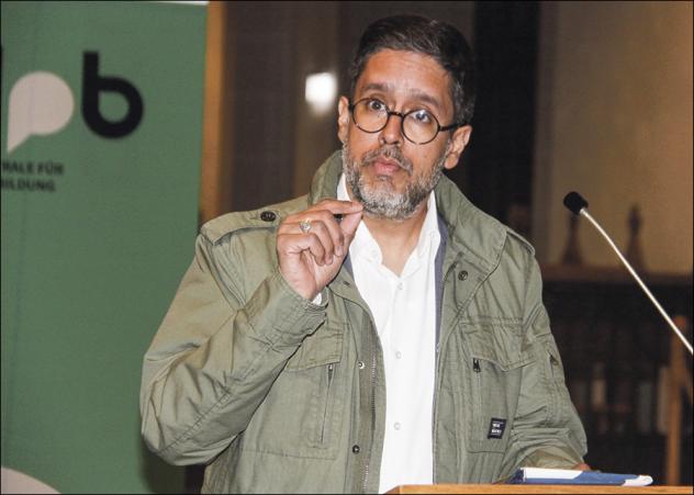 Hasnain Kazim war im Bautzener Dom in der Reihe »Bautzner Reden« zu Gast. Foto: Carmen Schumann