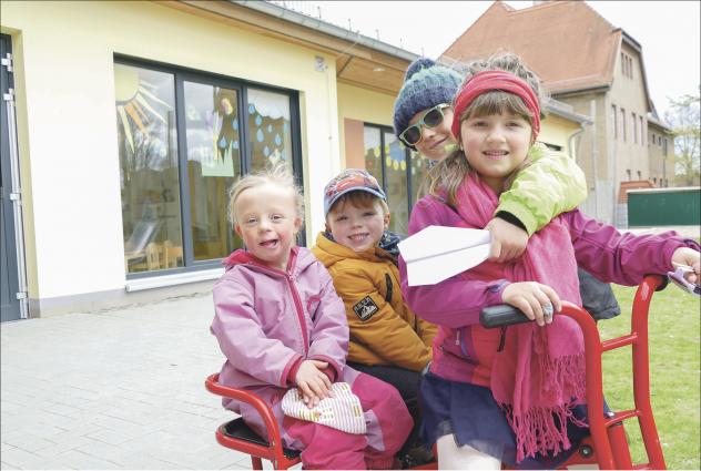 Im Kindergarten »Apfelbäumchen« Rötha werden auch Integrationskinder betreut