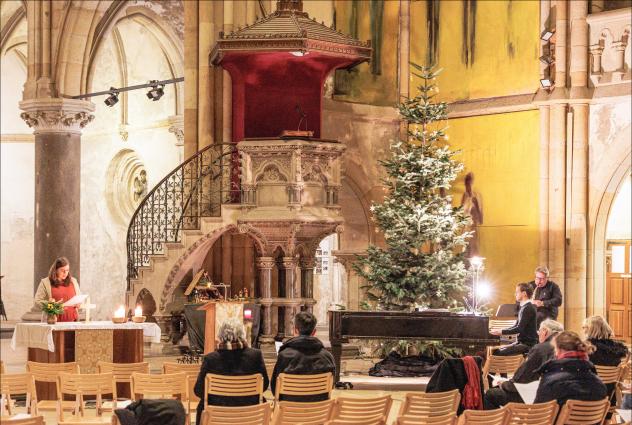 Ein musikalisches Abendgebet mit internationalen Liedern fand am 11. Januar in der Peterskirche Leipzig statt. Damit sollte die weltweite lutherische Gemeinschaft einbezogen werden. © Uwe Winkler