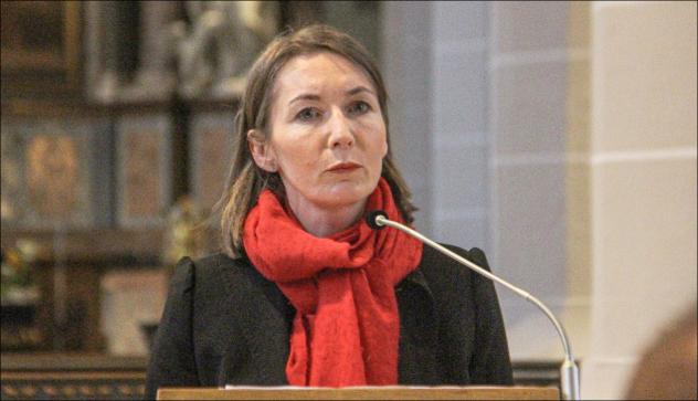 Dr. Claudia Mayor am 3. Mai im Dom Bautzen – sie ist vielen bekannt aus politischen Gesprächsrunden und Nachrichtensendungen. © Carmen Schumann