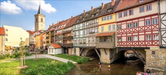 Krämerbrücke Erfurt Katholikentag