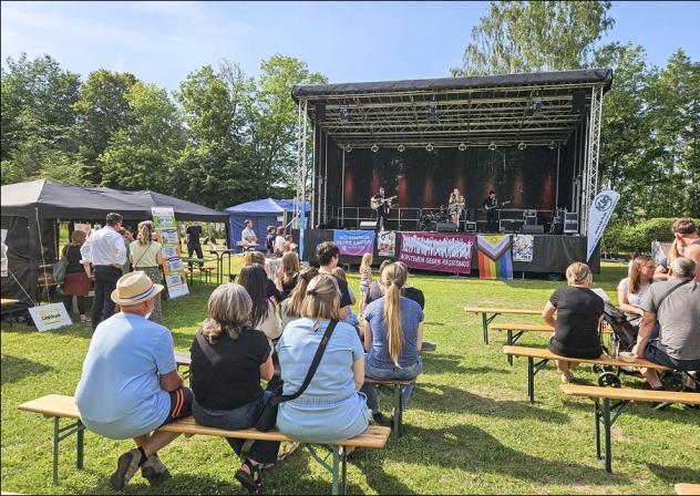 Die Evangelische Jugend im Leipziger Land feierte ihren Jugendtag in Bad Lausick diesmal mit der »Sommerrolle« des Kinder- und Jugendrings des Landkreises Leipzig zusammen. © A. Sonntag