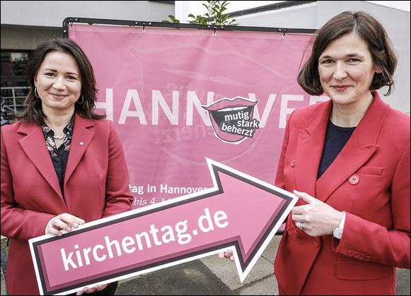 Führungs-Duo aus Thüringen: Anja Siegesmund (l.) und Kristin Jahn © epd-bild/Christian Ditsch
