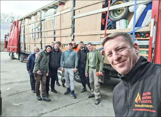 Hilfstransport in die Ukraine