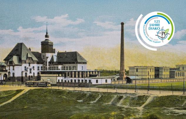 Historische Ansicht aus dem Archiv des Ev. Diakonissenkrankenhaus Leipzig