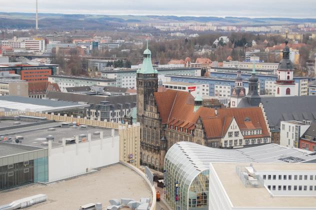 Chemnitz Stadtkirche Panorama