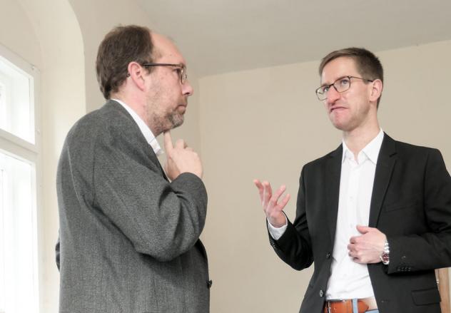 Colditz: Dr. Jochen Kinder mit Ulrich Jasmer