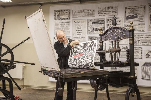 historische Druckerpresse