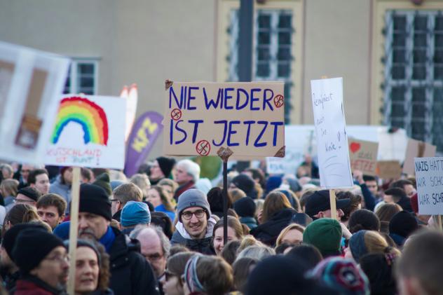 Proteste gegen Rechtsextremismus