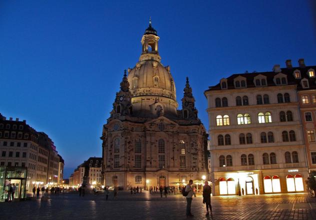 Frauenkirche, Dunkel, Beleuchtung