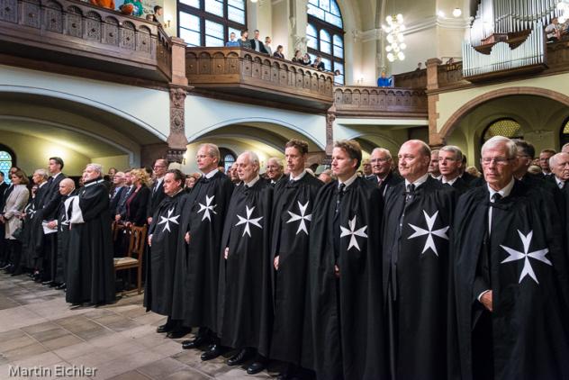 Vertreter des Johanniterordens beim Festgottesdienst zum Rittertag 2017 in Radebeul. Foto: Eichler