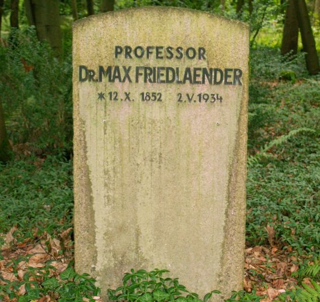 Grab von Max Friedlaender auf dem Südwestkirchhof Stahnsdorf