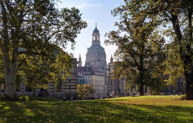 Kreuzkirche, Dresden, Klimastreik, Klimawandel, Wald, Park, Bäume 