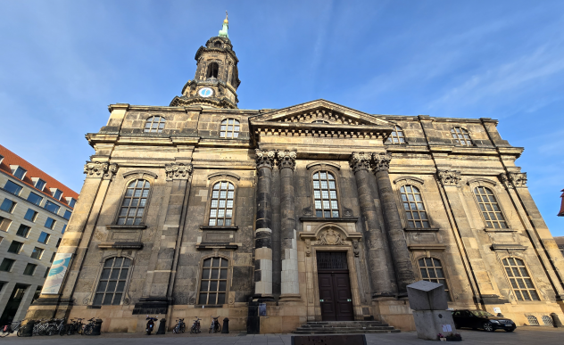Die Dresdener Kreuzkirche war ein Ort der DDR-Opposition.