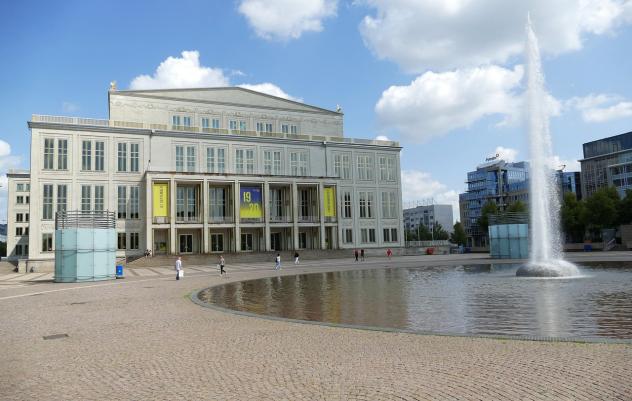 Leipziger Augustusplatz Spenden für die Ukraine