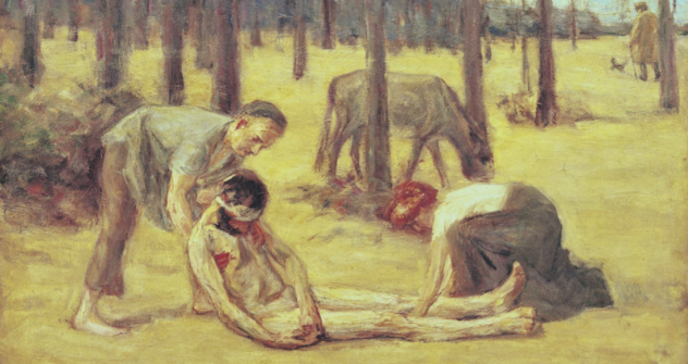 »Der barmherzige Samariter«: Gemälde von Max Liebermann akg-images