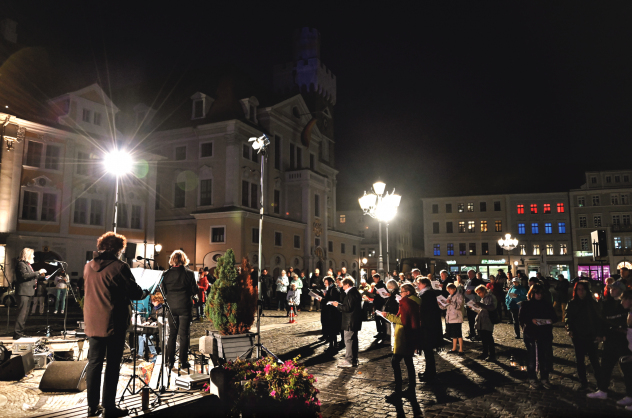 Altmarkt Löbau 3. Oktober Deutschland singt