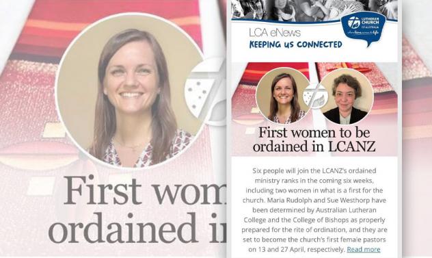 erste lutherische Pastorin in Australien Maria Rudolph