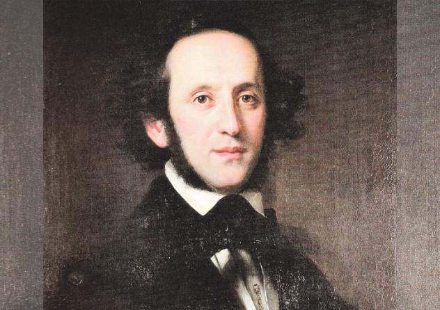 Ölporträt Felix Mendelssohn Bartholdys, gemalt 1846 von Eduard Magnus