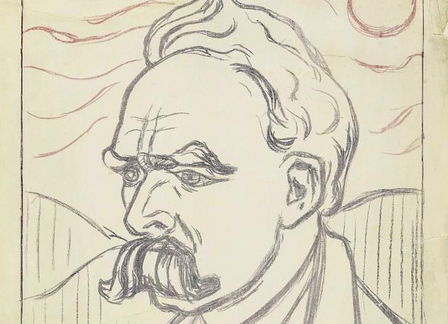Friedrich Nietzsche im Portrait von Edvard Munch.