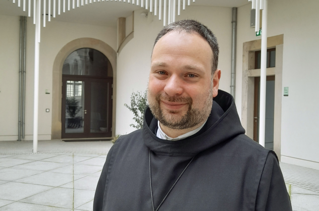 Nikodemus Schnabel ist Abt der benediktinischen Dormitio-Abtei auf dem Jerusalemer Zionsberg und des Priorats Tabgha am See Gennesaret. Vergangene Woche besuchte er im Rahmen einer Vortragsreise Dresden, Zwickau und Schmochtitz. © Stefan Seidel