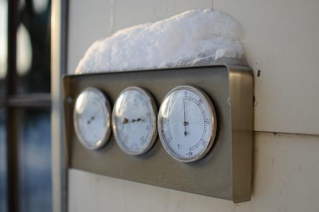 Kalt Thermometer Schnee 