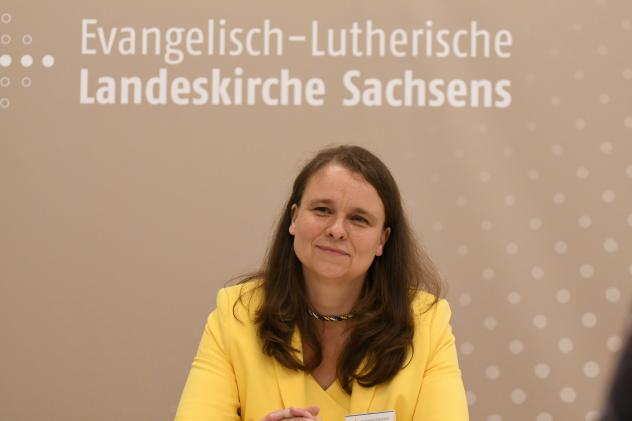 Synodalpräsidentin Bettina Westfeld. © Steffen Giersch Synodalpräsidentin Bettina Westfeld