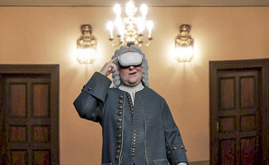 Johann Sebastian Bach als Avatar.