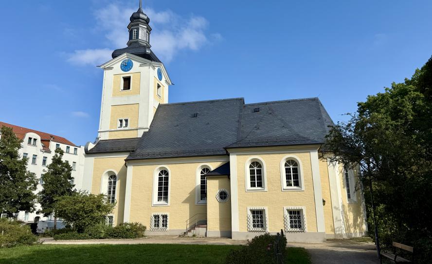 Die Marienkirche in Leipzig-Stötteritz. 