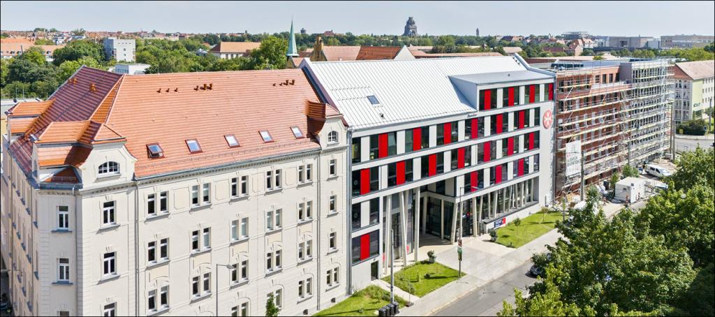 Campus Lorenzo: Auf dem Areal befinden sich u. a. Betreutes Wohnen, Ausbil- dungsakademie, KiTa sowie Sozialwohnungen. © F. Schütze/Campus Lorenzo