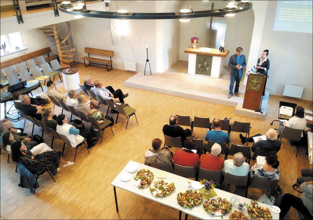In der Kirche Dresden-Rähnitz trafen sich im September Partnergemeinden der Evangelisch-Lutherischen Kirche Lettlands und Sachsens. © A. Tasche