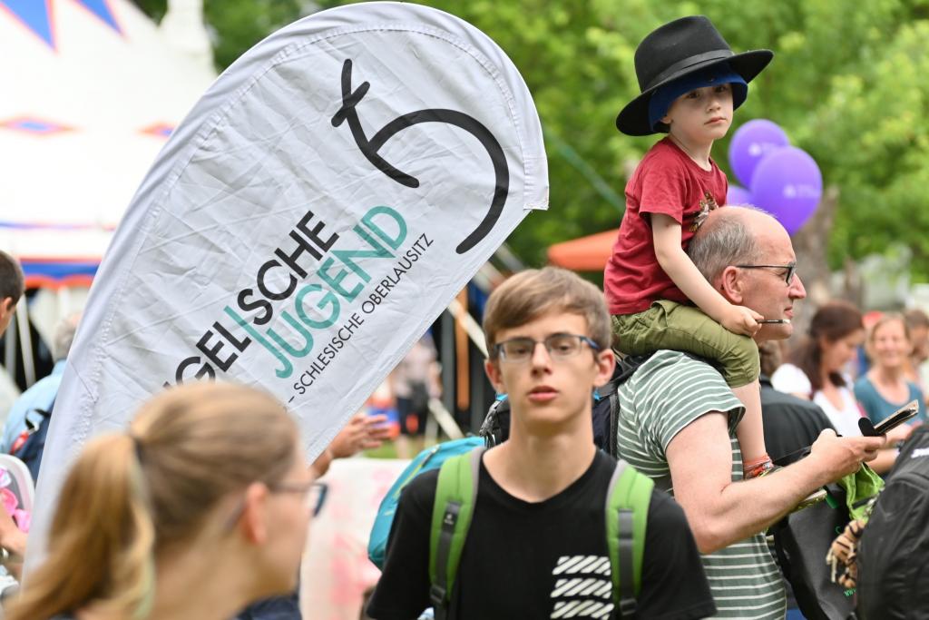 Bunt: Im Kinder- und Jugendbereich im Stadtpark gab es viel Aktion, Spiel und Spaß. © Steffen Giersch