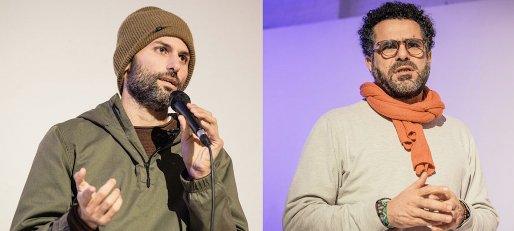 Der Israeli Rotem Levin (l.) und der Palästinenser Osama Iliwat (r.) weigern sich, Feinde zu sein. Gemeinsam engagieren sie sich bei der Organisation Combatants for Peace für einen Frieden zwischen Israelis und Palästinensern. Sie hören einander zu – und zeigen ganz praktisch: Koexistenz ist möglich. © Uwe Winkler