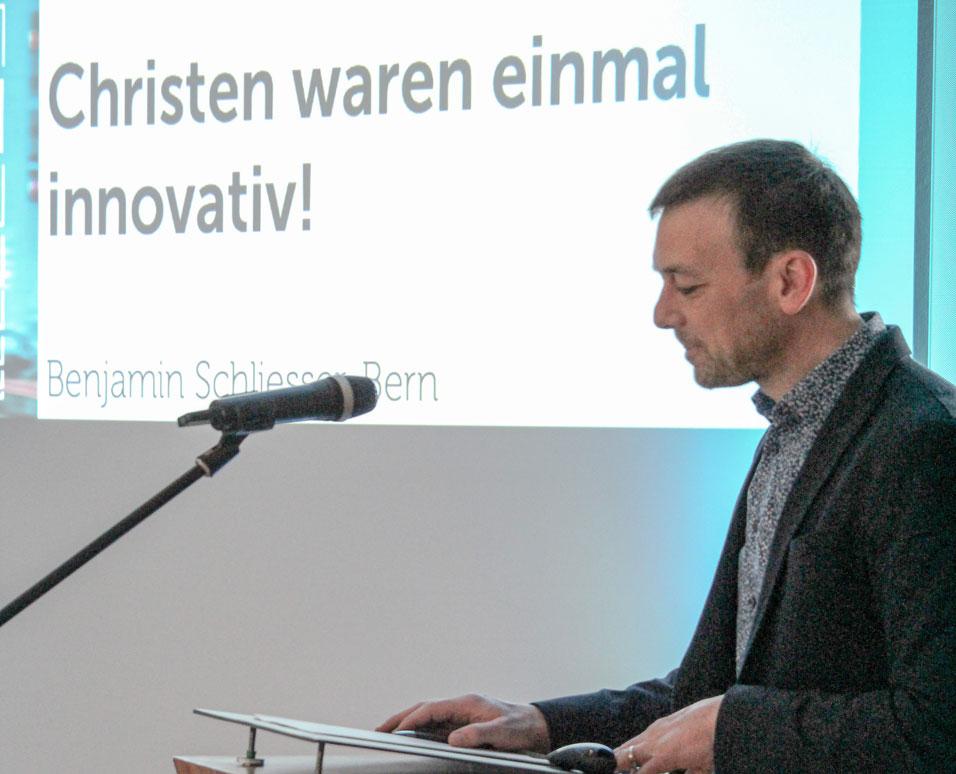 Professor Benjamin Schliesser blickte auf die Urchristen zurück. © Sandro Göpfert