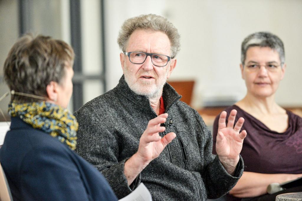 Michael Morgner mit Hiltrud Anacker im Dom. © Eckardt Mildner 