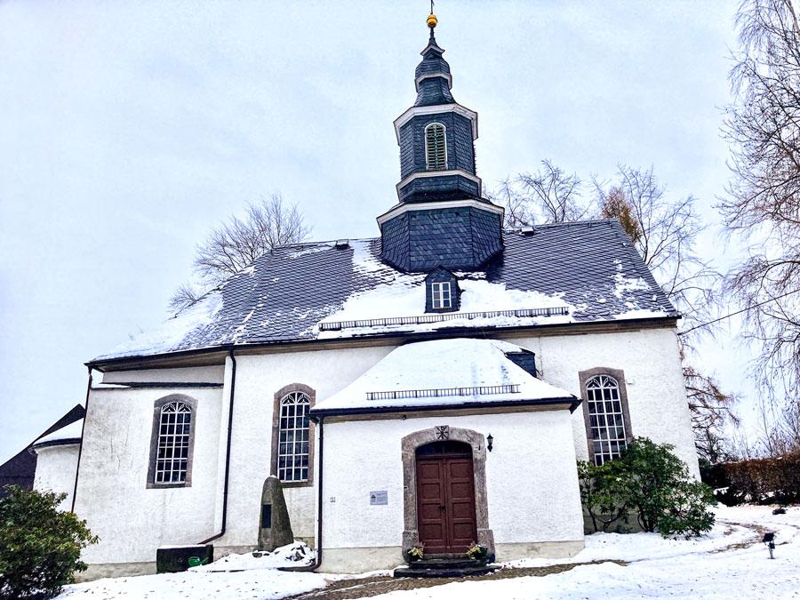 Die Kirche von Griesbach ist eine der ältesten Kirchen im Westerzgebirge. © Anna Neef